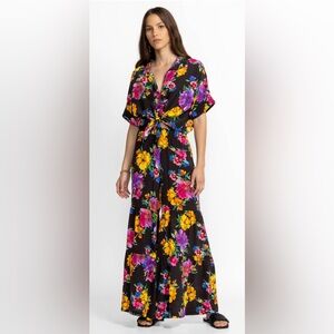 Johnny Was POPPY SILK TIERED PANT size M